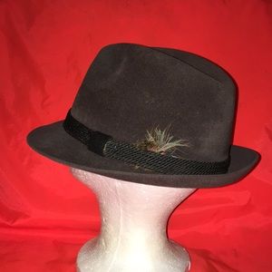 Vintage Dobbs long oval trilby hat fedora size 7